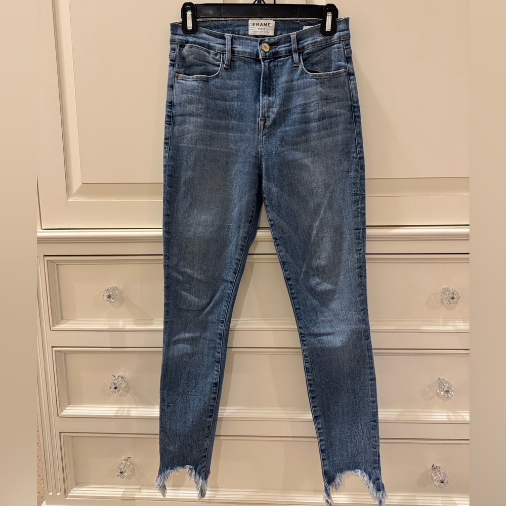 Frame Denim Blue Le High Skinny Jeans, Size 29